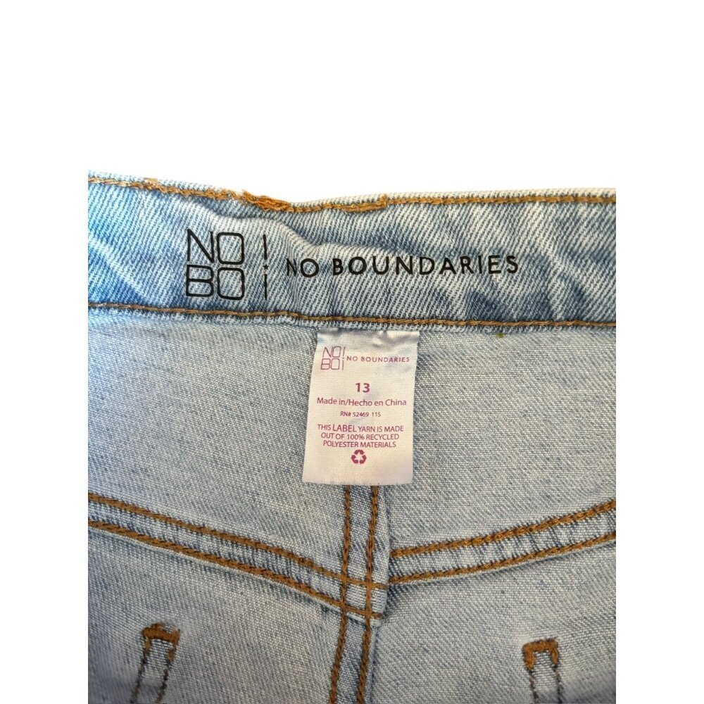 No Boundaries Women’s Light, Blue, Skinny, Distressed Jeans - Picture 3 of 7